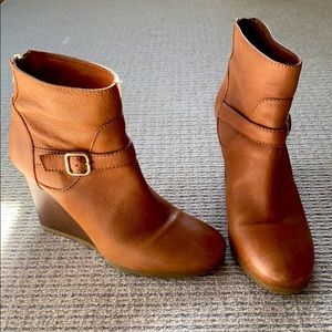 J. Crew Emmett Leather Wedge Ankle Boot